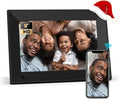BSIMB 8 Inch Digital Picture Frame Touch Screen, 1280x800 HD WiFi Electronic Photo Frame Album Display 16GB, Share Pictures/Videos via App/USB/SD Easy Setup Gifts for Mom, Auto-Rotate, Solid Black