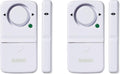 SABRE Wireless Home Security Door Window Burglar Alarm with LOUD 120 dB Siren, DIY EASY to Install, 2-Pack,white