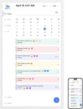 32" Digital Calendar Chore Chart – 1080P Full HD Interactive Touchscreen, Smart Family Planner, Hearth Display Digital Wall & Desk Mountable for Seamless Scheduling