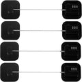 MrBullock Refrigerator Lock, 4 Pack, Combination Lock, Keyless, Childproof, Black