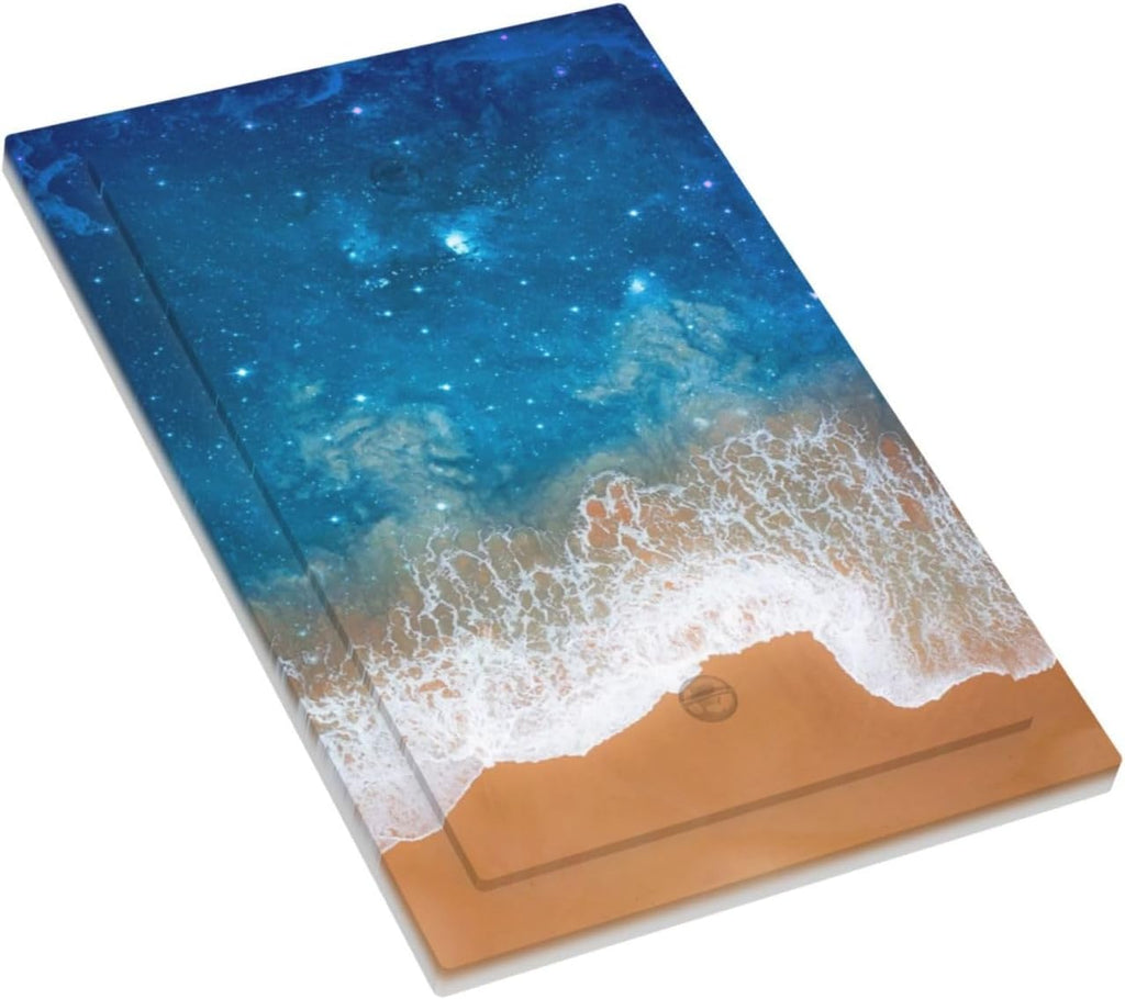 Blue Sea Ocean Beach Waves 1-Gang No Device Blank Wallplate Electrical Light Switch Decorative Receptacle Face Plate Cover for Bathroom 5 X 3 IN