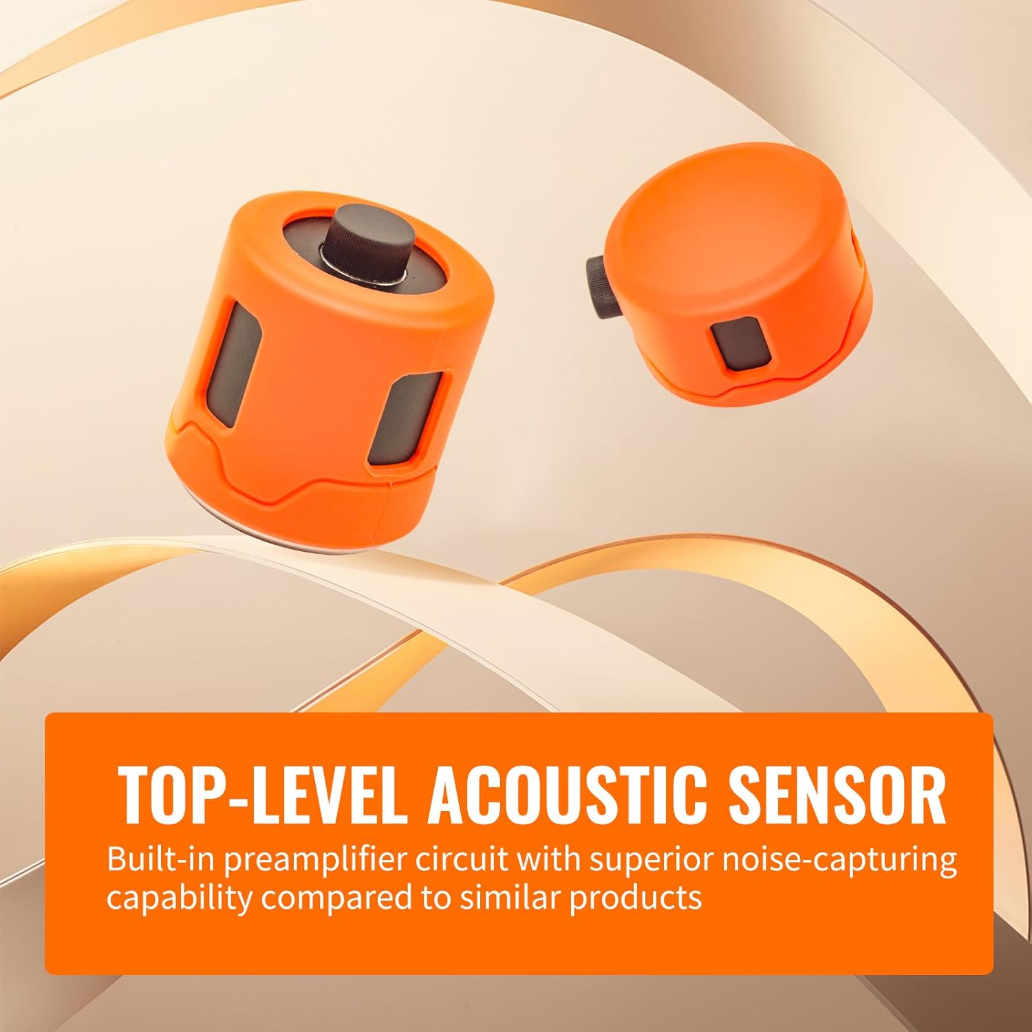PQWT Underground Water Leak Detectors for Home PQ125A Wall Pipe Water Leakage Detection with Touchscreen Earphone and Carrying Case Multi Sensor Acoustic Pipeline Sound Intensifier