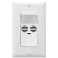 Enerlites MWOS-W Motion Sensor Switch, Ultrasonic and PIR Dual Technology, Occupancy Sensor, Motion Sensor Light Switch, NEUTRAL WIRE REQUIRED, Wall Plate Included, White