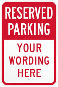 SmartSign Custom Reserved Parking Sign - 12"x18" Laminated Aluminum, 63 mil thick Custom Metal Signs for Parking Lots, Business, Outdoors, USA-Made, 100+ Years of Sign Expertise