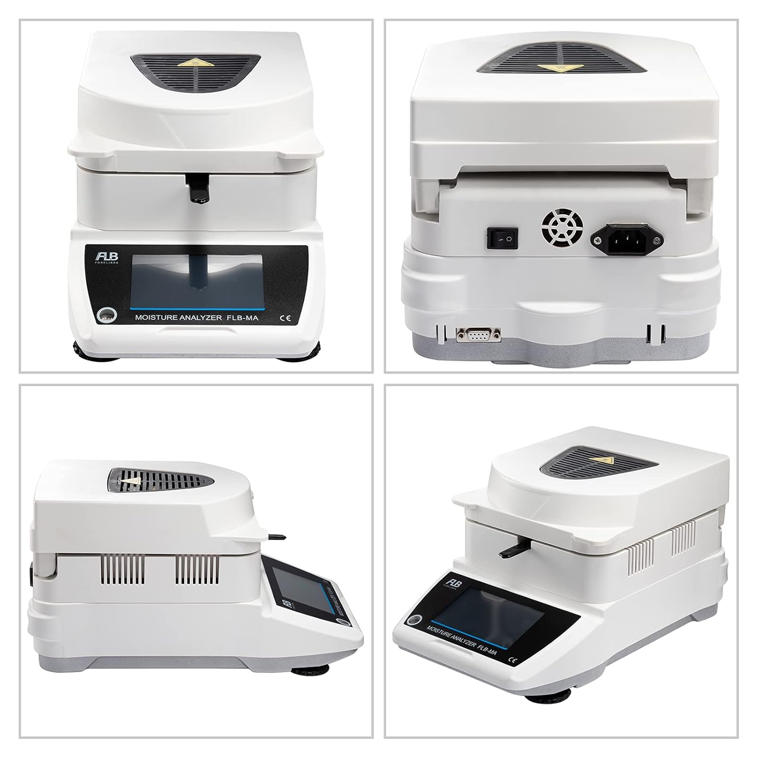 Moisture Analyzer Balances Meter 0.001g Readability, Touch Screen Lab Scale Balance, 120gx0.001grams, 110V
