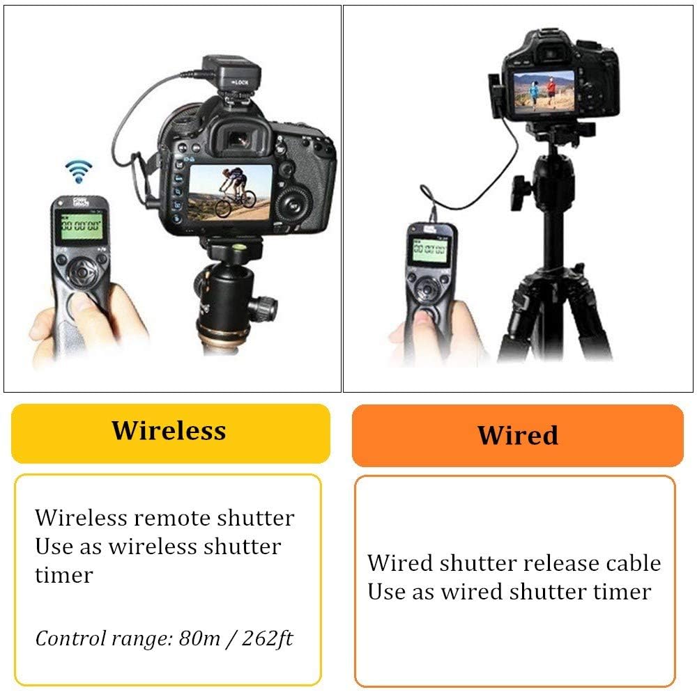 Pixel Remote Timer TW283-L1 Timer Shutter Release Remote Release for Panasonic S5 S1 G95 G91 G90 G9 G10 G70 GH3 GH4 GH5 GH6 GX7 G85 G81 FZ50K FZ100 FZ200 FZ1000 FZ10002 FZ2500 FZ2000 FZ330 FZ30 GX7