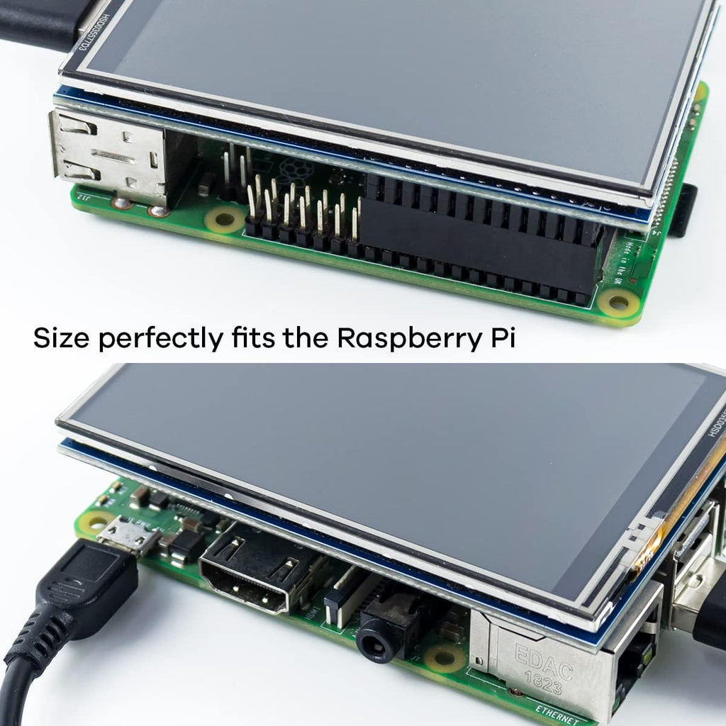 3.5 Inch 480x320 Touch Screen TFT LCD SPI Display Panel for Raspberry Pi B, B+, 2B, 3B, 3B+,4B, 5