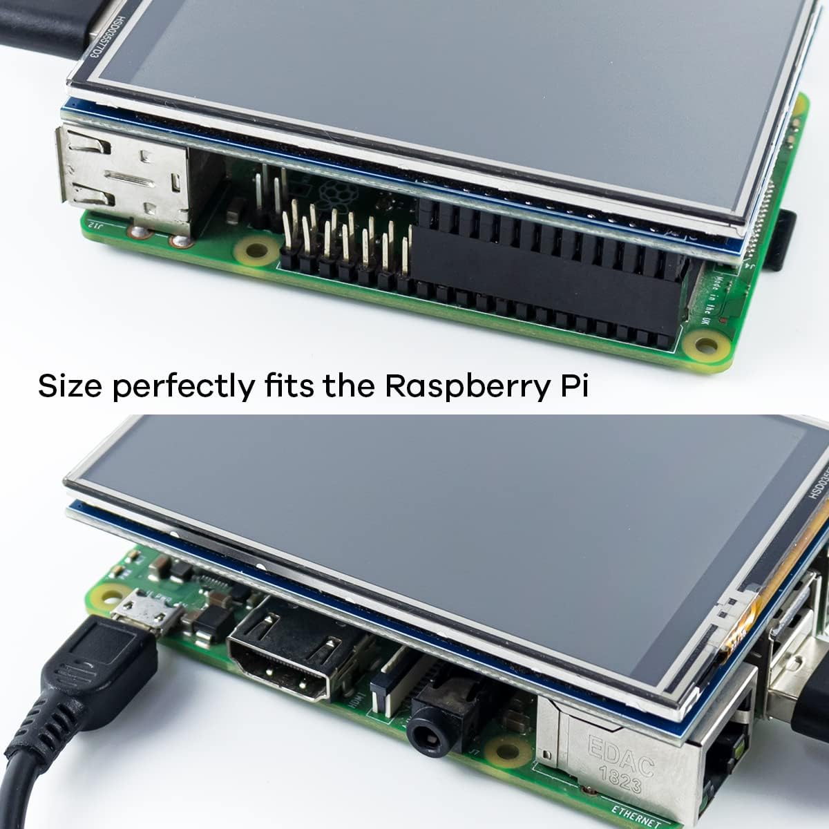 3.5 Inch 480x320 Touch Screen TFT LCD SPI Display Panel for Raspberry Pi B, B+, 2B, 3B, 3B+,4B, 5