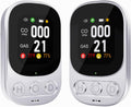 [2 Pack] 4-in-1 Carbon Monoxide Detectors Plug in, Portable Carbon Monoxide Detector with Battery Backup, HD Digital Display for CO, Gas, Temperature & Humidity Ideal for Home, Travel, Safety