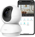 Tapo TP-Link 2K Pan Tilt Security Camera for Baby Monitor, Dog Camera w/Motion Detection, 2-Way Audio Siren, Night Vision, Cloud &SD Card Storage (Up to 256 GB), Works with Alexa & Google Home (C210)