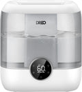 Dreo 6L Top Fill Humidifiers for Bedroom, 60H Runtime 28 dB Quiet Supersized Cool Mist Air Humidifiers for Large Room, Baby Nursery, Plant, Indoor, Night Light, Easy to Clean, Precise Humidity Control