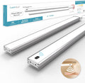 Hand Wave Under Cabinet LED Lighting Plug in, 10 Inch 2 Pcs Dimmable Linkable Ultra Thin Aluminum Alloy Housing, 4000K Natural White Motion Sensor Counter Lights for Kitchen, Shelf, Cupboard