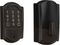Schlage Encode Smart WiFi Deadbolt Lock for Front Door - Keyless Entry with App or Touchscreen - Works with Alexa, Hey Google, & Airbnb - Create Codes for Guests - Aged Bronze
