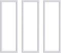 3 PCS Premade Wainscoting Panels Accent Wall Panels for Interior Wall Decor Easy DIY Build and Batten Chair Rail & Picture Frame Door Decor (8 x 24 in)