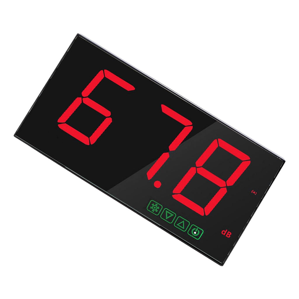Wall Mounted Decibel Meter, Sound Level Meter 30-130dB with Alarm, USB Rechargeable Battery Level Indication - High Accuracy, Digital Display, Ideal for Industrial and