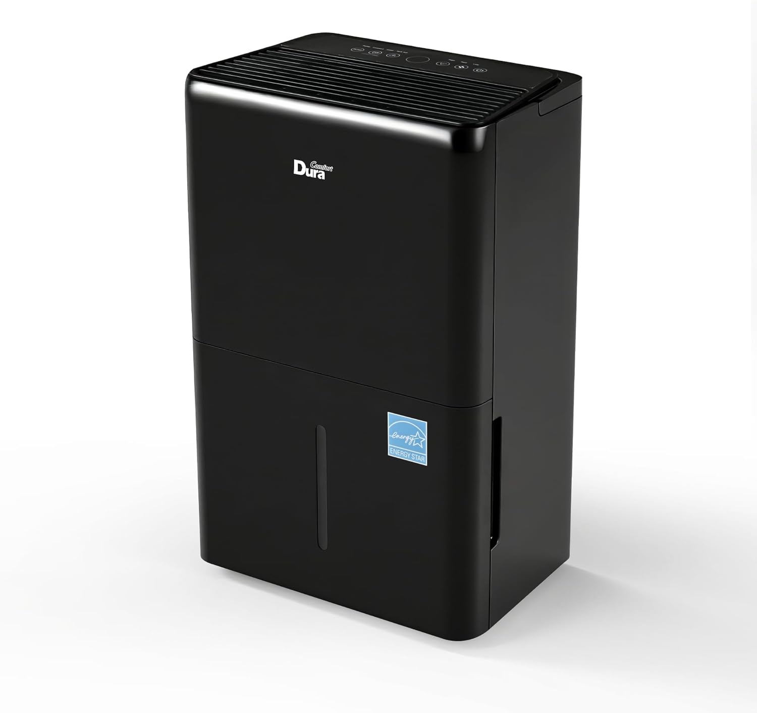 DuraComfort 50 Pint Dehumidifier, Built-in Pump, 4500 Sq Ft Coverage, Energy Star, Black