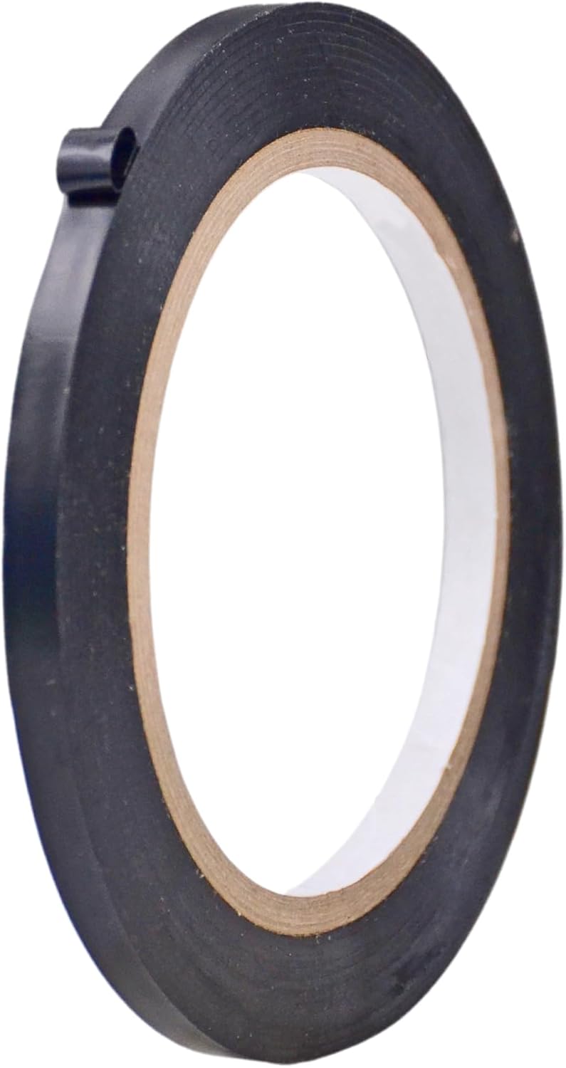 MAT Vinyl Marking Tape Black - 1/4 inch x 36 yds. for Safety Floor Marking (School Gym, Restaurants, Warehouse), Dance Floor Splicing, Pinstriping Cars & Boats