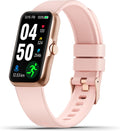 Fitness Tracker with 24/7 Continuous Heart Rate, Blood Oxygen Monitor, Smart Watch with Sleep Monitor, IP68 Waterproof Activity Tracker Step Counter for Women Men (Pink)