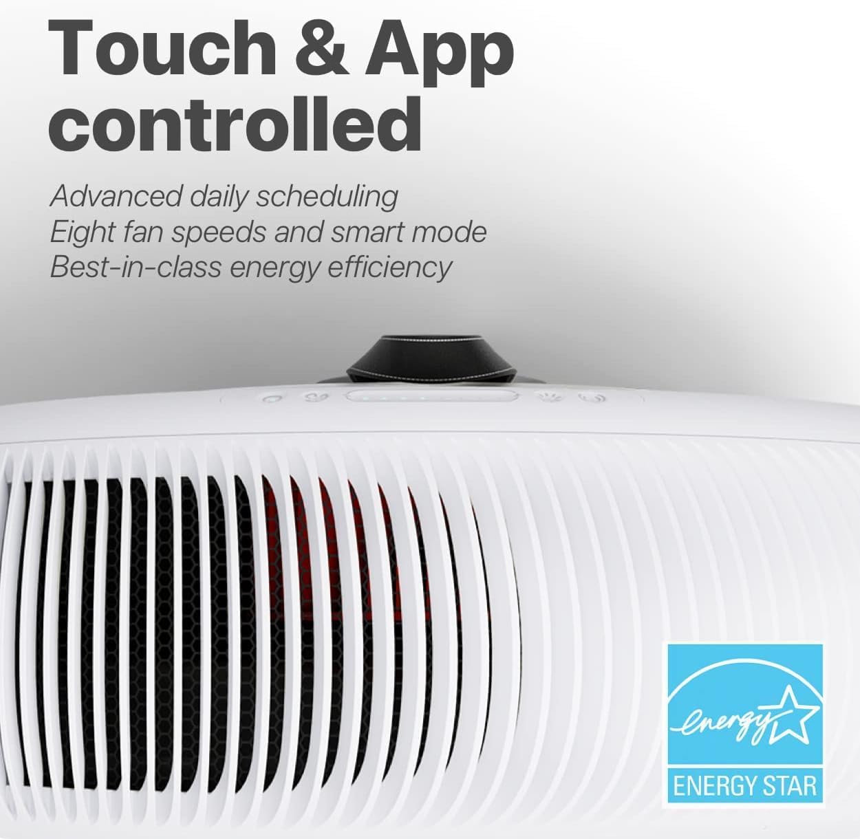 IQAir Atem X - 2-Pack - Smart Air Purifier for Large Rooms up to 3300 sq. ft., WiFi App Control, HyperHEPA Filters Viruses, Bacteria, Allergies, Asthma, Mold, Pets, Dust, Odor; Made in Germany