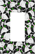 Outlet Covers Funny Cat Wacky Kitty 1 Gang Wall Plates Single Rocker Light Switch Covers Decorative Switch Plates Electrical GFCI Panel Covers for Home Office Decor 5 X 3 IN