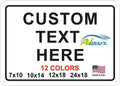 Custom Signs Outdoor Metal for Home Office Business, Personalized, Door, Porch, Delivery, Man Cave, Shop, Garage, Street. For Outside or Inside Use. Our Metal Signs Are UV Printed Solid Aluminum 10x7 inches