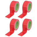 PATIKIL Floor Marking Tape 2 Inch x 110 Ft, 4 Pcs Self-Adhesive Warning Safety Tape Caution Stripe for Walls Floors Pipes Equipment Outdoor, Red