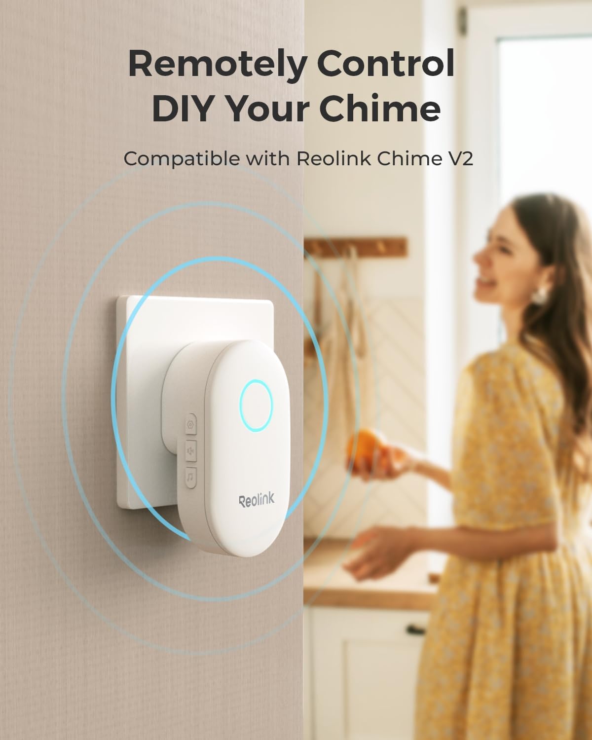 REOLINK 2K Video Doorbell PoE Camera with Chime, 3:4 Head-to-Toe View, 2-Way Talk, Person/Package Detection, Outdoor Waterproof, Smart Alerts, Supports NVR