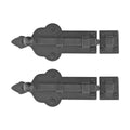 Renovators Supply Manufacturing Slide Bolt Latch 3 3/4 in. Black Wrought Iron Ball Tip Style Slide Bolt with Mounting Hardware Pack of 2