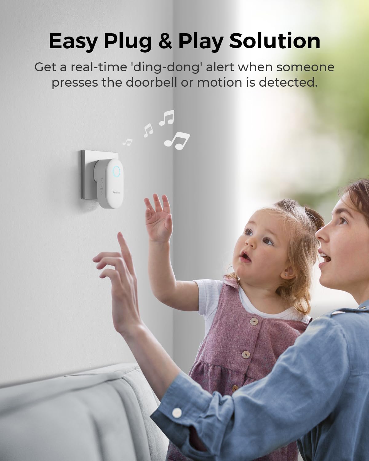 REOLINK Battery Doorbell Camera with 256GB microSD Card and Chime Bundle, 1:1 Head-to-Toe View, 2.4/5 GHz WiFi, Person/Vehicle/Package Detection, No Monthly Fees