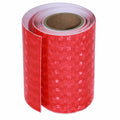 Red Reflective Tape Outdoor Waterproof 4 inch, High Visibility Warning Industrial Marking Tape, Safety Stickers (11 feet)