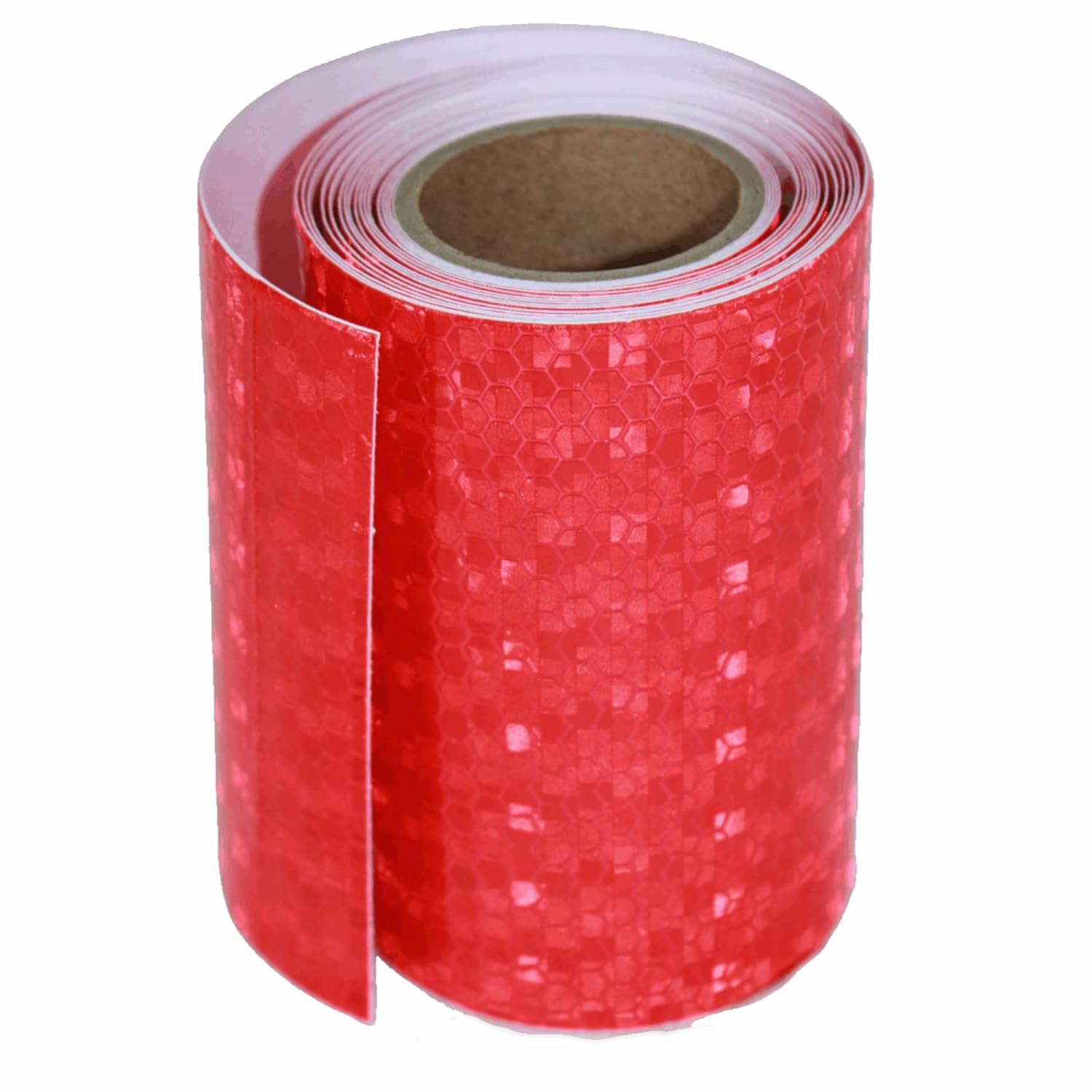 Red Reflective Tape Outdoor Waterproof 4 inch, High Visibility Warning Industrial Marking Tape, Safety Stickers (11 feet)