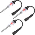 Inline Spark Plug Tester Engine Straight Boot Ignition Tester Light Lawnmower Checker Armature Diagnostic Detector for Automotive Car Internal External Engine(3 Pieces)
