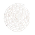 US Weight (Made in USA) 2" x 50' White Plastic Safety Chain ft. SunShield UV Resistant Technology