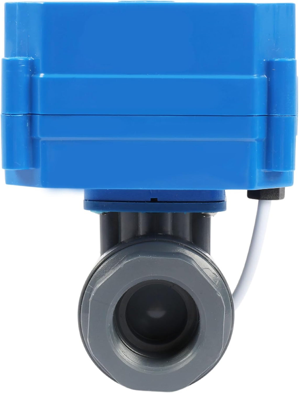 U.S. Solid 3/4" UPVC Motorized Ball Valve - Plastic Electrical Ball Valve with Standard Port, 2 Wire Auto Return, 110V AC, Normally Closed