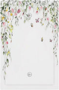 Watercolor Flowers Vine Colorful Butterfly Floral Light Switch Cover Plate 1 Gang No Device Blank Electrical Wall Plates Faceplate Decorative Switch Plate For Bed Room Living Room Decor