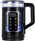 Electric Tea Kettle with Temperature Control, 1.5L Glass smart Water Boiler for Tea, Coffee & Boil, Automatic Shut Off, 12h Keep Warm & One-Touch 6 Presets