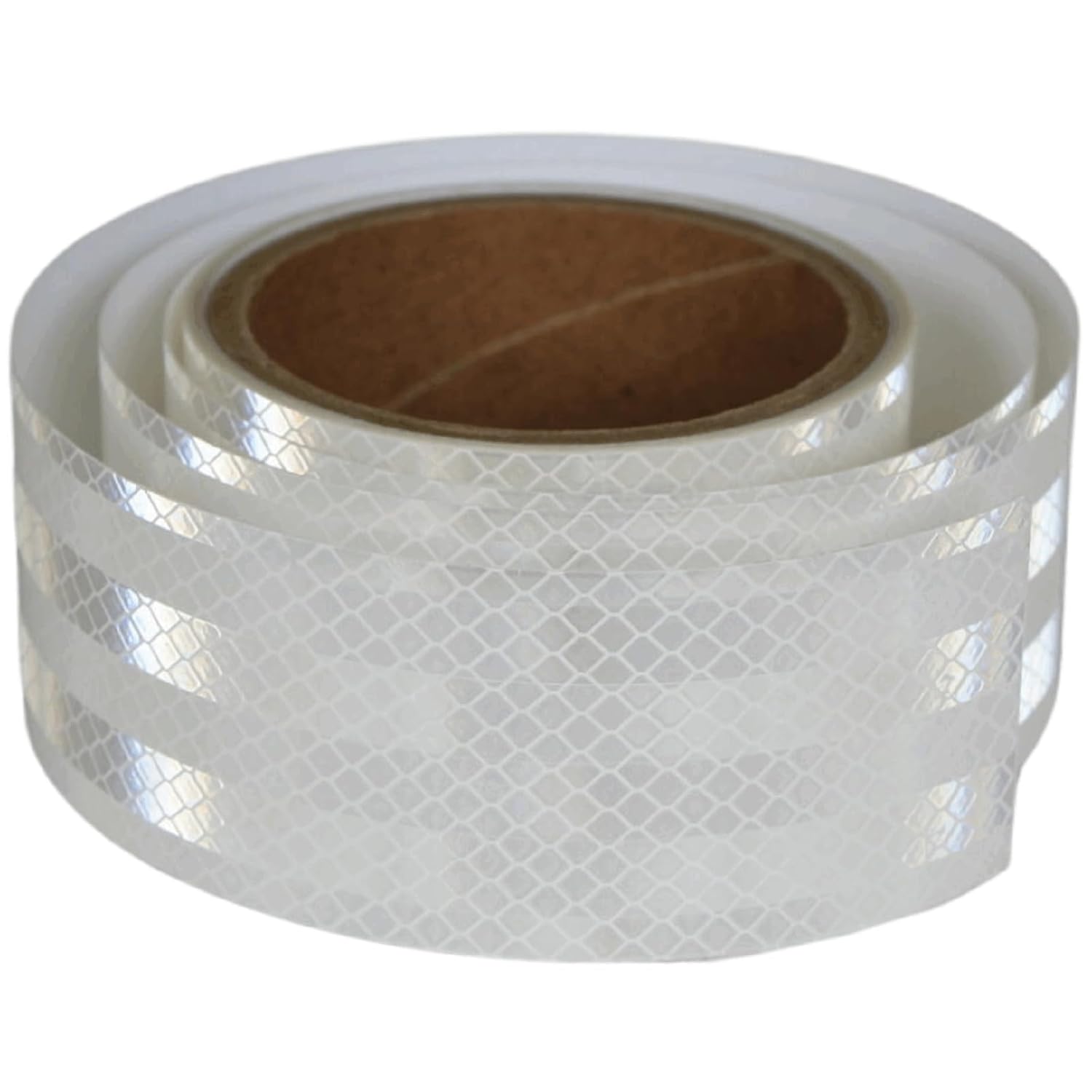 Non Fading White Reflective Tape Outdoor Waterproof 2 inch, High Visibility Warning Industrial Marking Tape,Safety Stickers (11 feet)