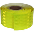 Non Fading Fluorescent Yellow Reflective Tape Outdoor Waterproof 4 inch Wide, High Visibility Warning Safety Industrial Marking Tape (168 feet)