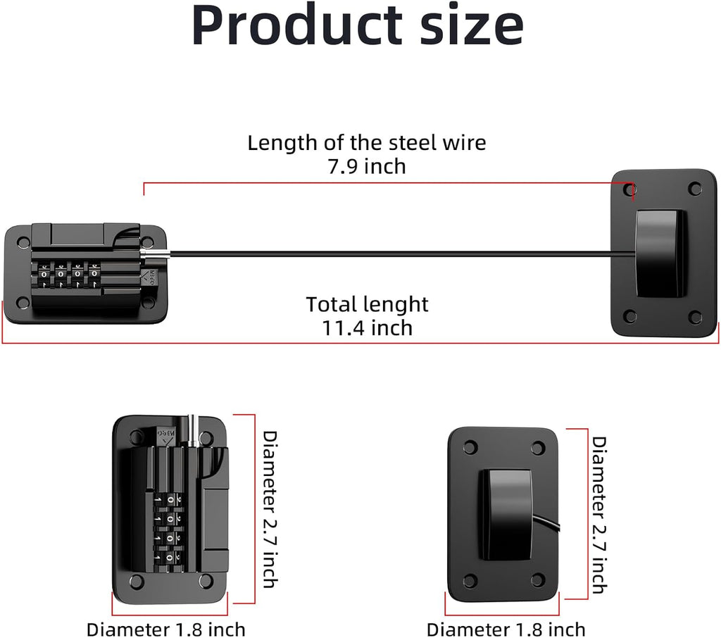 Fridge Lock Children refrigerator lock Fridge password lock can be easily installed without tools, and are suitable for refrigerators, dishwashers.