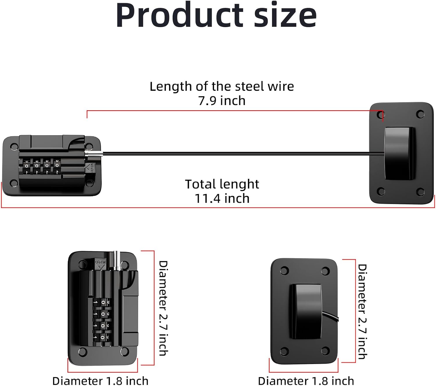 Fridge Lock Children refrigerator lock Fridge password lock can be easily installed without tools, and are suitable for refrigerators, dishwashers.