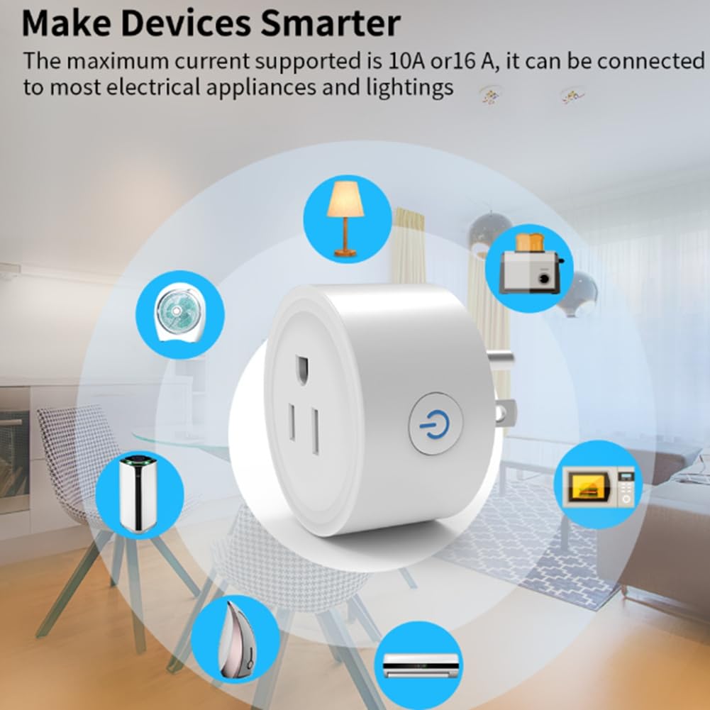 TUYA 20A Smart Plug Zigbee Socket with Power Monitor Timing Function Voice Control Works US Plug