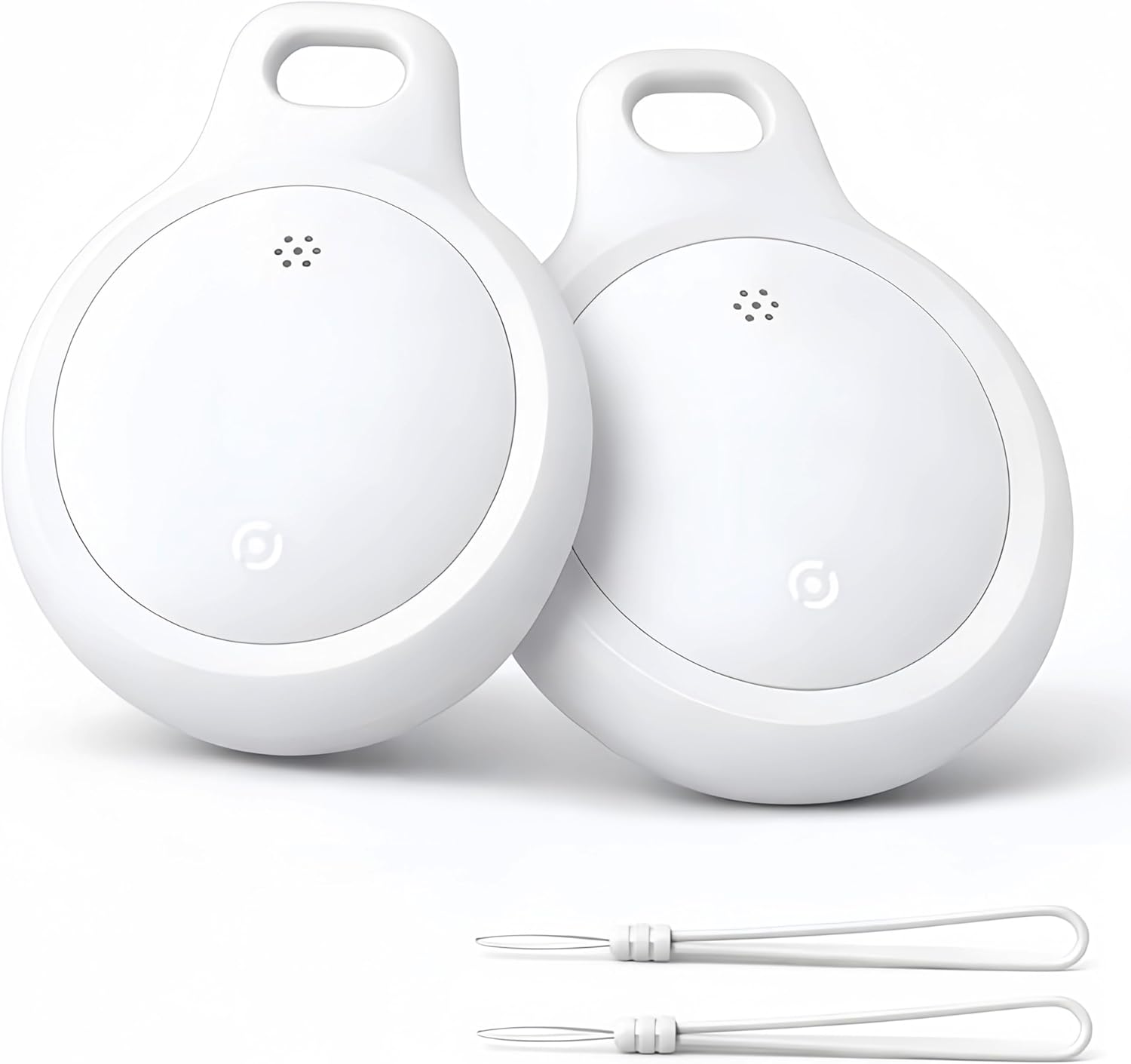Bluetooth Tracker for Keys, Luggage & Pets – Smart Finder Compatible with iOS & Android, No Monthly Fee, Item Locator by BlissfulTails(2 Pack, White)