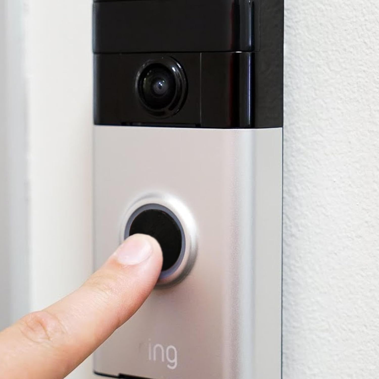 PIAOLGYI Replacement Button for Ring Video Doorbell Plus,Accessories Compatible with Ring Doorbell(Black)