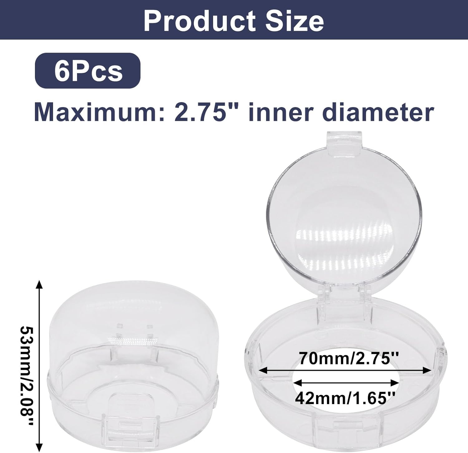 Stove Knob Safety Covers 6 PCS, Oven Knobs Covers for Child Safety, Upgraded Press Gas Stove Knob Locks with Adhesive, Child Proof Stoves Knobs Cover for Babies and Pets (White)