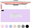 Konohan Heated Large Desk Mat PU Leather Warm Mouse Pad with 5 Heating Level & 4 Hour Auto Shut-Off Heating Keyboard Pad Warmer Gaming Mice Mat Only Supports 110v(Purple Color,31.5" X 13")