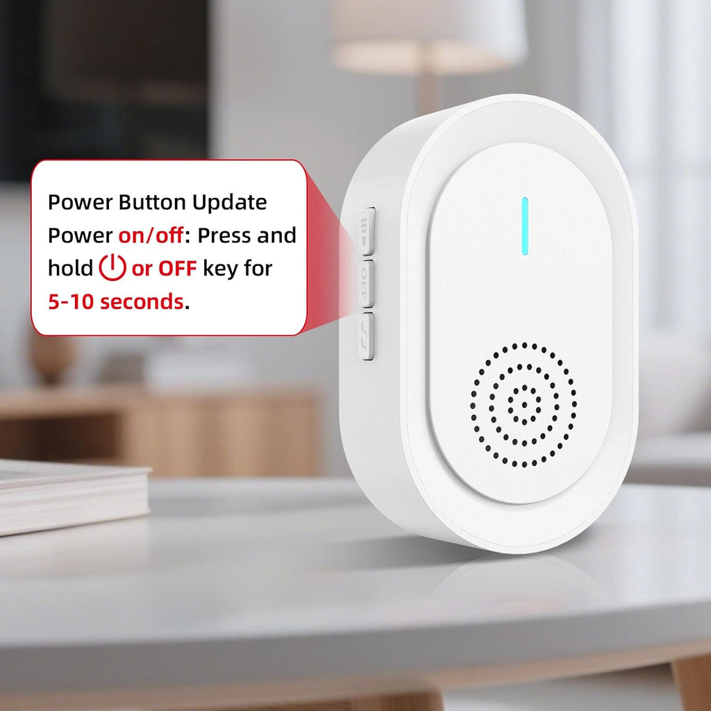 CallToU Caregiver Pager Wireless Call Button for Elderly, Medical Alert Systems for Seniors/Elderly Monitoring with 2 Call Bell, 500+Feet, 1 Plug-in Receiver+1 USB Receiver for Home Patients Emergency