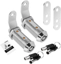 2 Pack Cabinet Lock with Keys, 1-1/2" RV Storage Locks Keyed Alike, RV Locks for Storage Door, Camper Toolbox RV Cam Locks with Manual (Chrome - 2 Pack, 1-1/2 Inch)