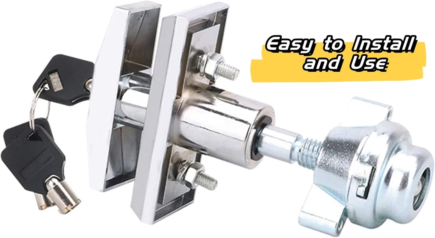 KIKEEP Universal Replacement T-Handle Vending Machine Lock with Keys (Long)