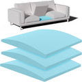 Couch Cushion Support, Sofa Cushion Support for Sagging Couch Seat, 20x20x2in, Couch Replacement Insert, High Density Foam Furniture Seat Sagging Repair, Trapezoid 40D, Blue Set of 3