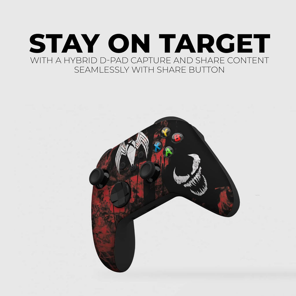 DreamController Carnagge Custom X-box Controller Wireless compatible with X-box One/Series X/S Proudly Customized in USA with Permanent HYDRO-DIP Printing(NOT JUST A SKIN) (MODDED)